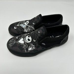 Vans Nightmare Before Christmas Kids Slip On Shoes Sz 5 Youth Glow In Dark Black